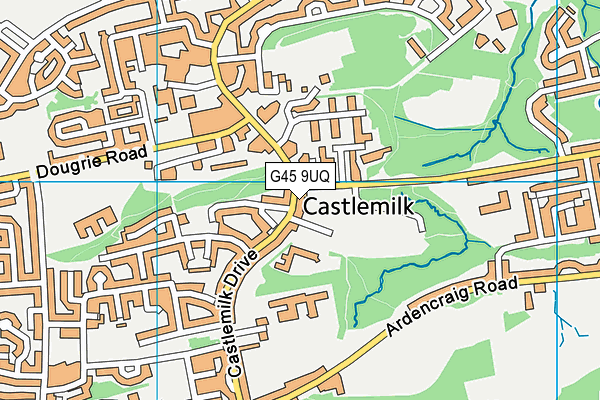 G45 9UQ map - OS VectorMap District (Ordnance Survey) G45 9UQ map - OS VectorMap District (Ordnance Survey)