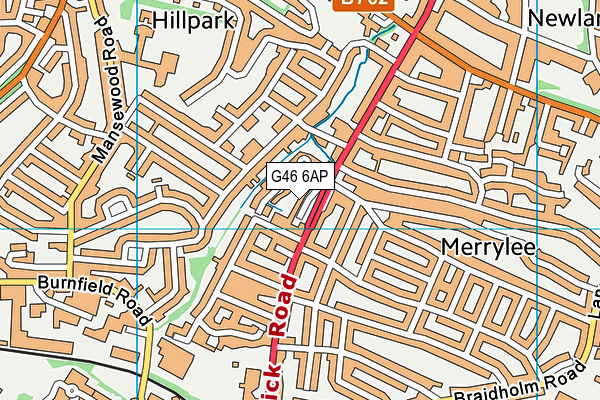G46 6AP map - OS VectorMap District (Ordnance Survey) G46 6AP map - OS VectorMap District (Ordnance Survey)
