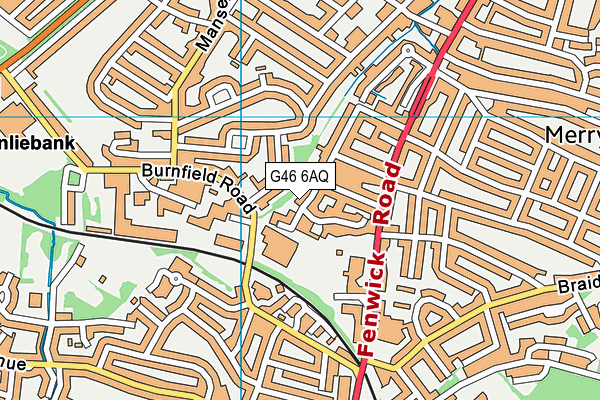 G46 6AQ map - OS VectorMap District (Ordnance Survey) G46 6AQ map - OS VectorMap District (Ordnance Survey)