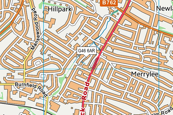 G46 6AR map - OS VectorMap District (Ordnance Survey) G46 6AR map - OS VectorMap District (Ordnance Survey)