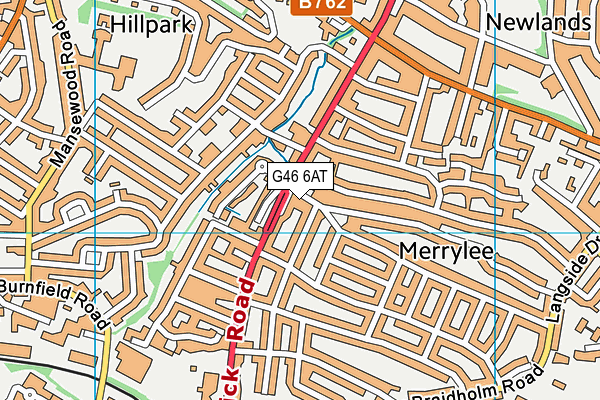 G46 6AT map - OS VectorMap District (Ordnance Survey) G46 6AT map - OS VectorMap District (Ordnance Survey)
