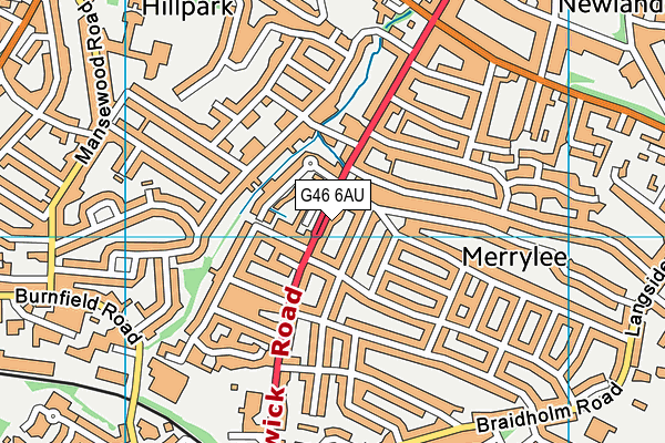 G46 6AU map - OS VectorMap District (Ordnance Survey) G46 6AU map - OS VectorMap District (Ordnance Survey)