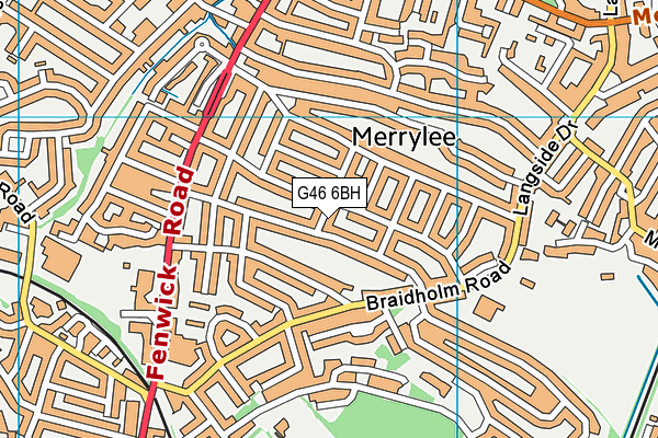 G46 6BH map - OS VectorMap District (Ordnance Survey) G46 6BH map - OS VectorMap District (Ordnance Survey)