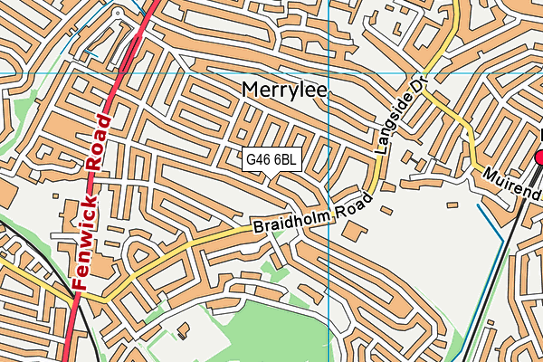 G46 6BL map - OS VectorMap District (Ordnance Survey) G46 6BL map - OS VectorMap District (Ordnance Survey)