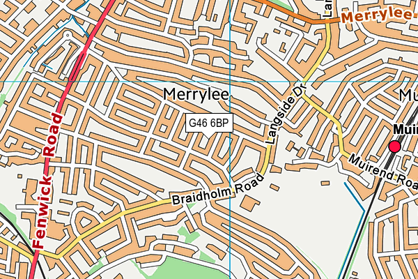 G46 6BP map - OS VectorMap District (Ordnance Survey) G46 6BP map - OS VectorMap District (Ordnance Survey)
