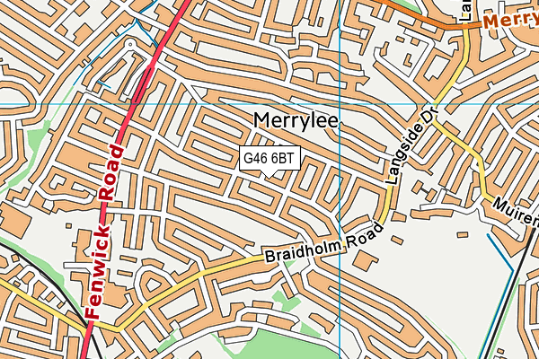 G46 6BT map - OS VectorMap District (Ordnance Survey) G46 6BT map - OS VectorMap District (Ordnance Survey)