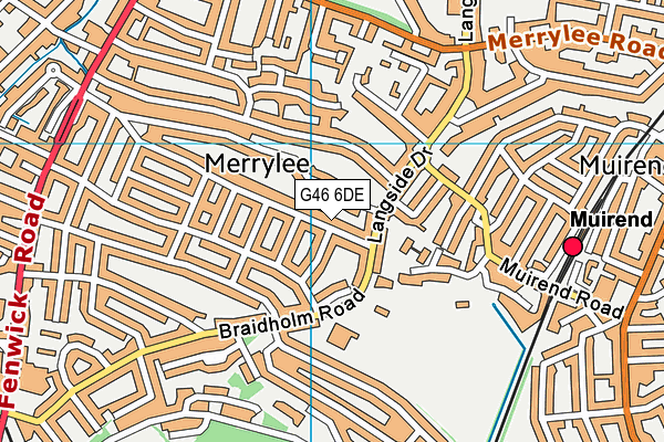 G46 6DE map - OS VectorMap District (Ordnance Survey) G46 6DE map - OS VectorMap District (Ordnance Survey)
