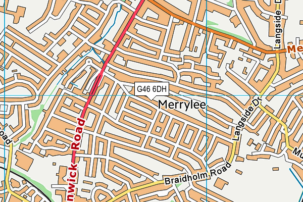 G46 6DH map - OS VectorMap District (Ordnance Survey) G46 6DH map - OS VectorMap District (Ordnance Survey)