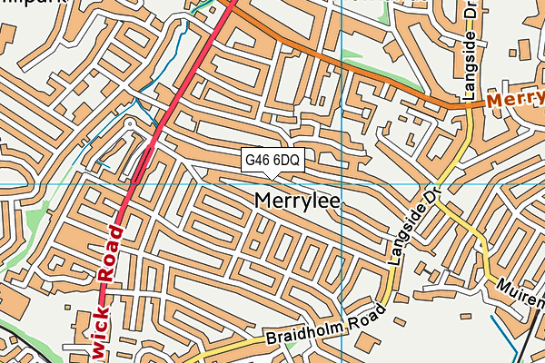 G46 6DQ map - OS VectorMap District (Ordnance Survey) G46 6DQ map - OS VectorMap District (Ordnance Survey)