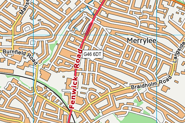 G46 6DT map - OS VectorMap District (Ordnance Survey) G46 6DT map - OS VectorMap District (Ordnance Survey)