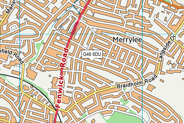 G46 6DU map - OS VectorMap District (Ordnance Survey) G46 6DU map - OS VectorMap District (Ordnance Survey)
