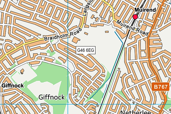 G46 6EG map - OS VectorMap District (Ordnance Survey) G46 6EG map - OS VectorMap District (Ordnance Survey)