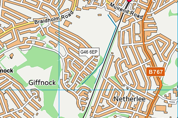G46 6EP map - OS VectorMap District (Ordnance Survey) G46 6EP map - OS VectorMap District (Ordnance Survey)