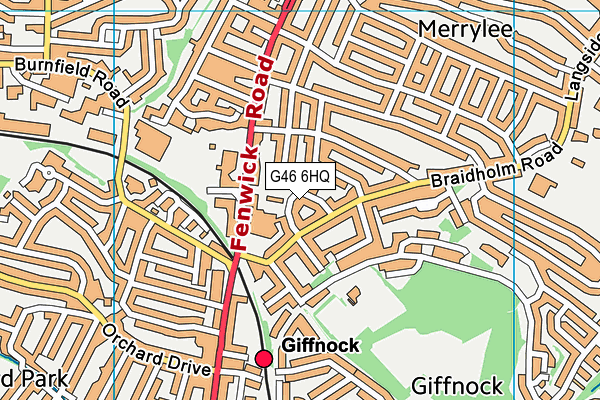 G46 6HQ map - OS VectorMap District (Ordnance Survey) G46 6HQ map - OS VectorMap District (Ordnance Survey)