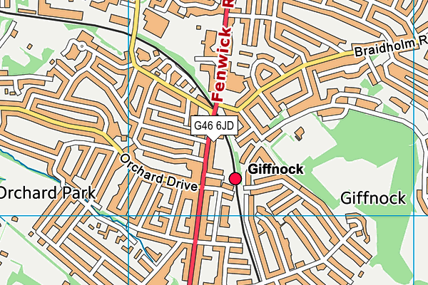G46 6JD map - OS VectorMap District (Ordnance Survey) G46 6JD map - OS VectorMap District (Ordnance Survey)