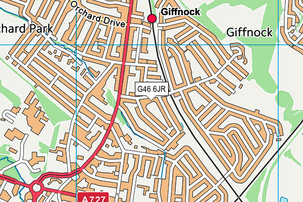 G46 6JR map - OS VectorMap District (Ordnance Survey) G46 6JR map - OS VectorMap District (Ordnance Survey)