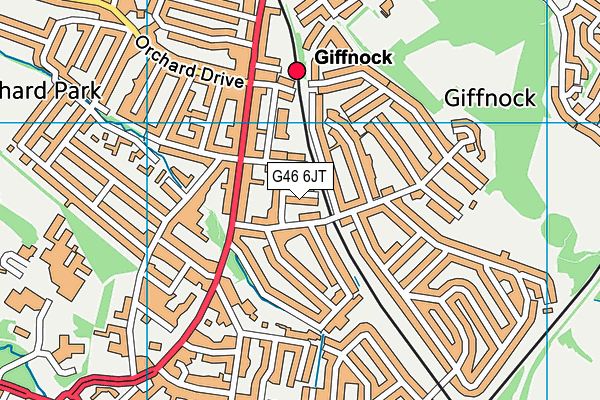 G46 6JT map - OS VectorMap District (Ordnance Survey) G46 6JT map - OS VectorMap District (Ordnance Survey)