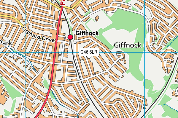 G46 6LR map - OS VectorMap District (Ordnance Survey) G46 6LR map - OS VectorMap District (Ordnance Survey)