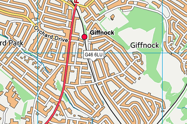 G46 6LU map - OS VectorMap District (Ordnance Survey) G46 6LU map - OS VectorMap District (Ordnance Survey)