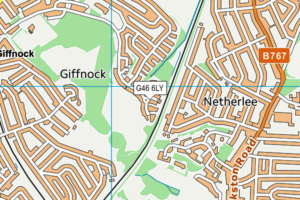 G46 6LY map - OS VectorMap District (Ordnance Survey) G46 6LY map - OS VectorMap District (Ordnance Survey)