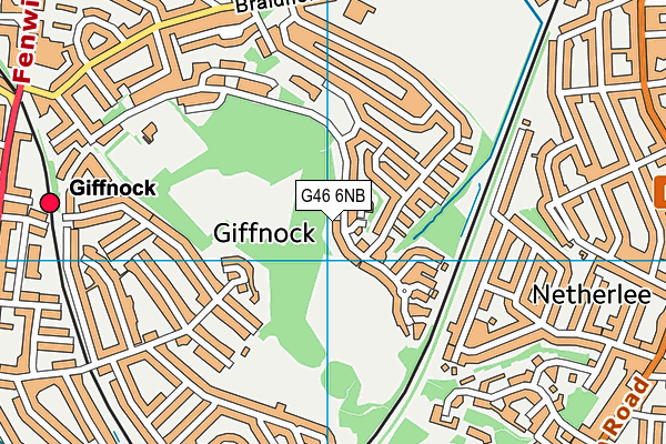 G46 6NB map - OS VectorMap District (Ordnance Survey) G46 6NB map - OS VectorMap District (Ordnance Survey)