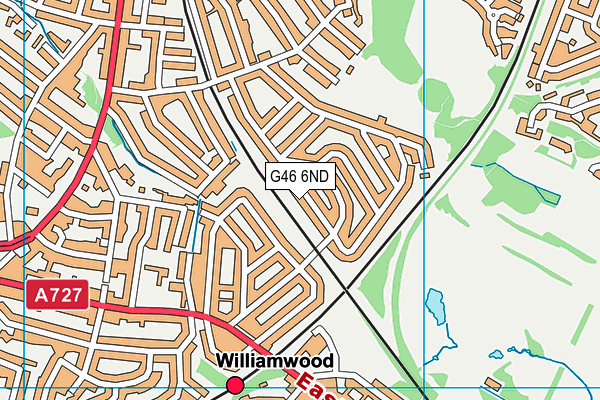 G46 6ND map - OS VectorMap District (Ordnance Survey) G46 6ND map - OS VectorMap District (Ordnance Survey)