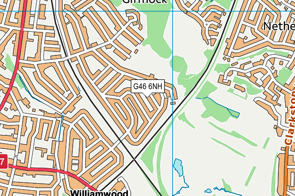 G46 6NH map - OS VectorMap District (Ordnance Survey) G46 6NH map - OS VectorMap District (Ordnance Survey)