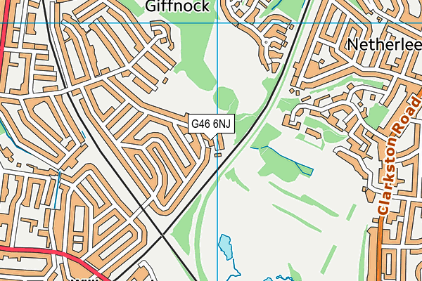 G46 6NJ map - OS VectorMap District (Ordnance Survey) G46 6NJ map - OS VectorMap District (Ordnance Survey)