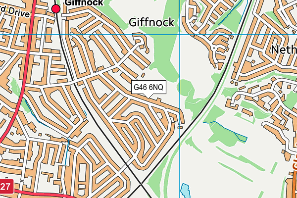 G46 6NQ map - OS VectorMap District (Ordnance Survey) G46 6NQ map - OS VectorMap District (Ordnance Survey)