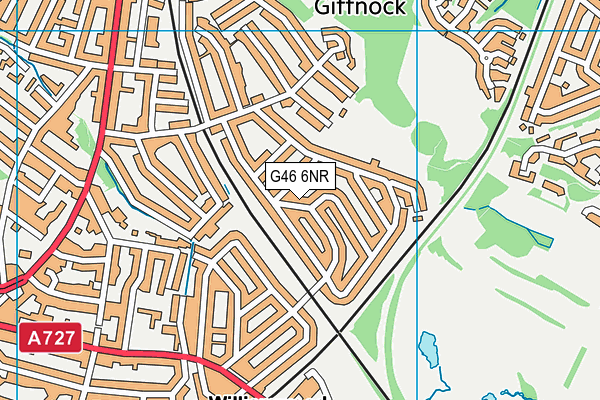 G46 6NR map - OS VectorMap District (Ordnance Survey) G46 6NR map - OS VectorMap District (Ordnance Survey)
