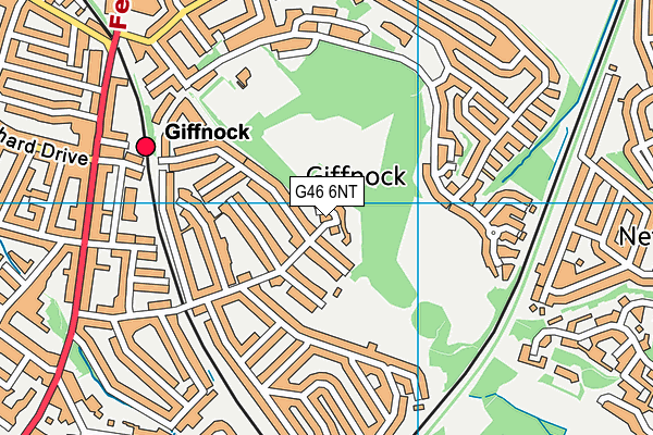 G46 6NT map - OS VectorMap District (Ordnance Survey) G46 6NT map - OS VectorMap District (Ordnance Survey)