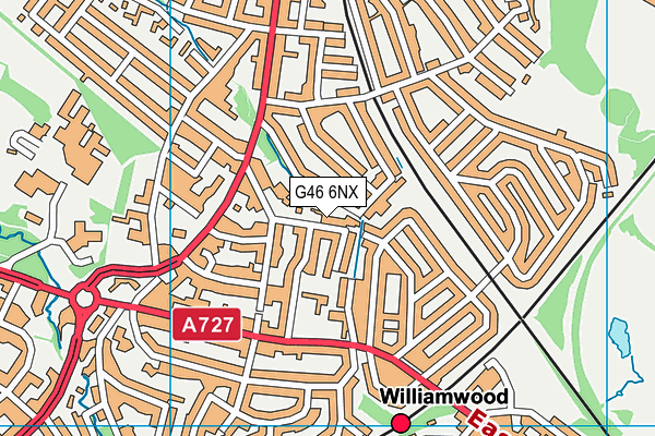 G46 6NX map - OS VectorMap District (Ordnance Survey) G46 6NX map - OS VectorMap District (Ordnance Survey)