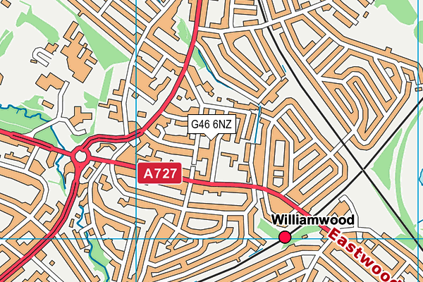 G46 6NZ map - OS VectorMap District (Ordnance Survey) G46 6NZ map - OS VectorMap District (Ordnance Survey)