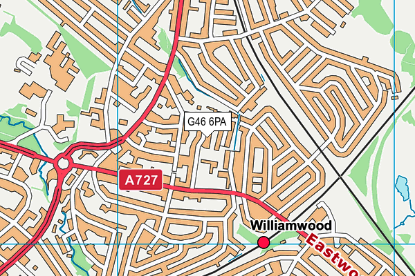 G46 6PA map - OS VectorMap District (Ordnance Survey) G46 6PA map - OS VectorMap District (Ordnance Survey)