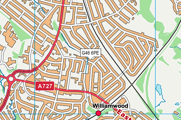 G46 6PE map - OS VectorMap District (Ordnance Survey) G46 6PE map - OS VectorMap District (Ordnance Survey)