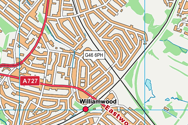 G46 6PH map - OS VectorMap District (Ordnance Survey) G46 6PH map - OS VectorMap District (Ordnance Survey)