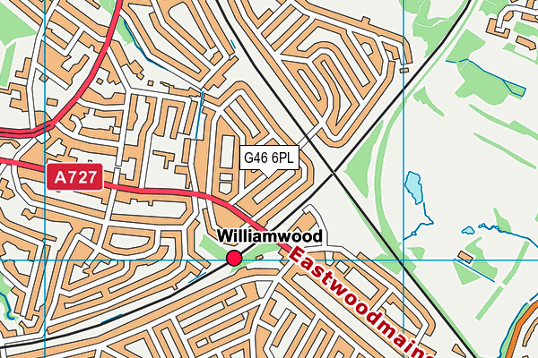 G46 6PL map - OS VectorMap District (Ordnance Survey) G46 6PL map - OS VectorMap District (Ordnance Survey)