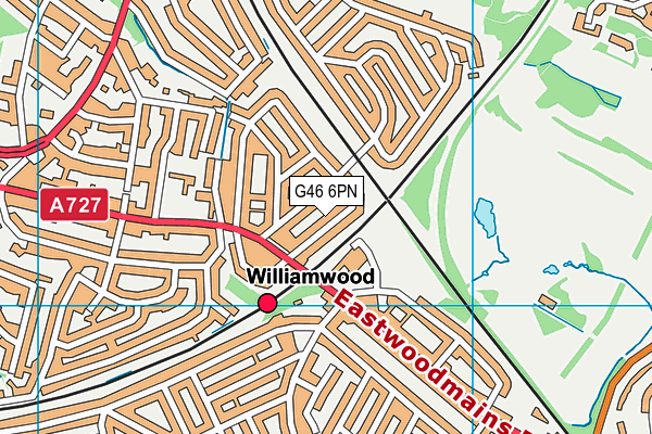 G46 6PN map - OS VectorMap District (Ordnance Survey) G46 6PN map - OS VectorMap District (Ordnance Survey)