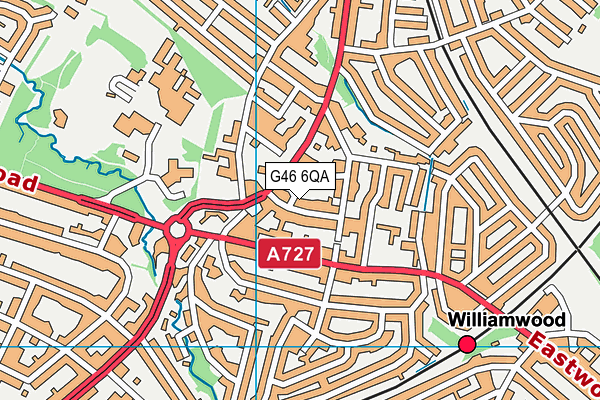 G46 6QA map - OS VectorMap District (Ordnance Survey) G46 6QA map - OS VectorMap District (Ordnance Survey)