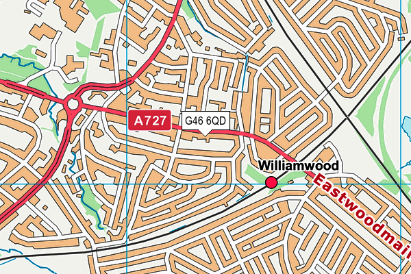 G46 6QD map - OS VectorMap District (Ordnance Survey) G46 6QD map - OS VectorMap District (Ordnance Survey)