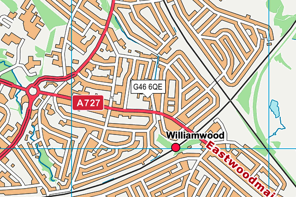 G46 6QE map - OS VectorMap District (Ordnance Survey) G46 6QE map - OS VectorMap District (Ordnance Survey)