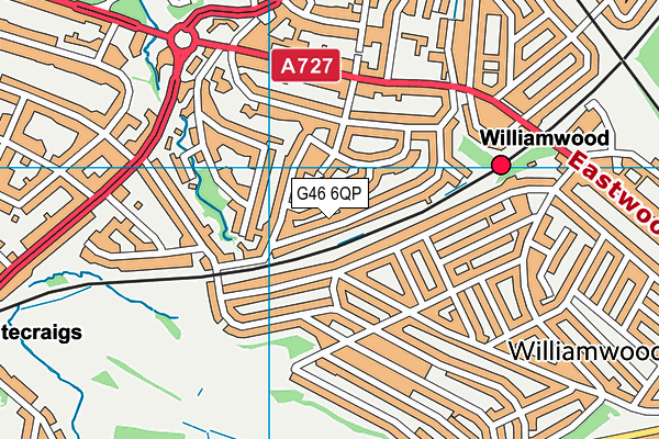 G46 6QP map - OS VectorMap District (Ordnance Survey) G46 6QP map - OS VectorMap District (Ordnance Survey)