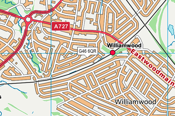 G46 6QR map - OS VectorMap District (Ordnance Survey) G46 6QR map - OS VectorMap District (Ordnance Survey)