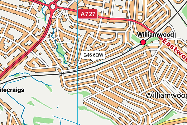 G46 6QW map - OS VectorMap District (Ordnance Survey) G46 6QW map - OS VectorMap District (Ordnance Survey)