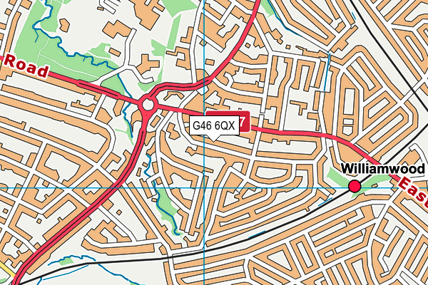 G46 6QX map - OS VectorMap District (Ordnance Survey) G46 6QX map - OS VectorMap District (Ordnance Survey)
