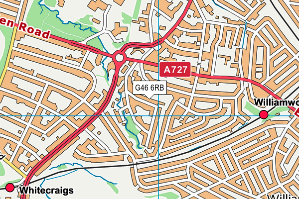 G46 6RB map - OS VectorMap District (Ordnance Survey) G46 6RB map - OS VectorMap District (Ordnance Survey)