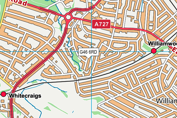G46 6RD map - OS VectorMap District (Ordnance Survey) G46 6RD map - OS VectorMap District (Ordnance Survey)