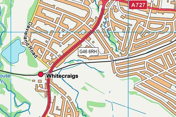 G46 6RH map - OS VectorMap District (Ordnance Survey) G46 6RH map - OS VectorMap District (Ordnance Survey)