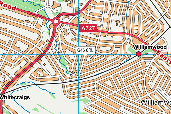 G46 6RL map - OS VectorMap District (Ordnance Survey) G46 6RL map - OS VectorMap District (Ordnance Survey)