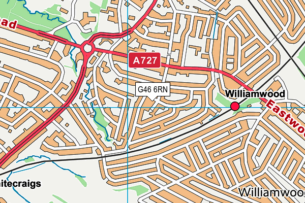 G46 6RN map - OS VectorMap District (Ordnance Survey) G46 6RN map - OS VectorMap District (Ordnance Survey)